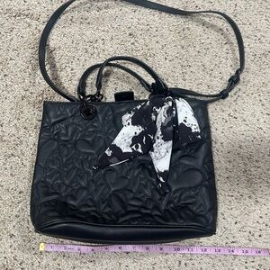 Betsey Johnson Heart Purse w/ Scarf